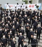 소방현장으로 달려갑니다.