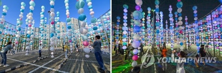 원주한지문화제의 환상적인 낮과 밤