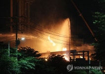 계속되는 에쓰오일 화재 진화 작업