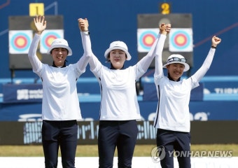 '우리가 우승' 광주양궁월드컵 컴파운드 여자단체