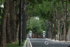 가로수로 우거진 용산공원