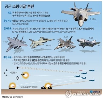 [그래픽] 공군 '소링 이글' 훈련 개요