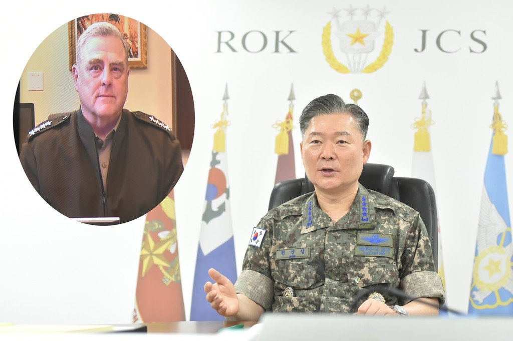 한미 합동참모의장, 한반도 안보와 동맹 강화에 합의