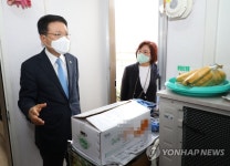 순천 영무예다음아파트 방문한 이정희 부위원장