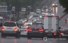 세차게 내리는 장맛비