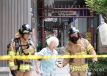 흔들림 신고 르메이에르 빌딩, 대피하는 시민