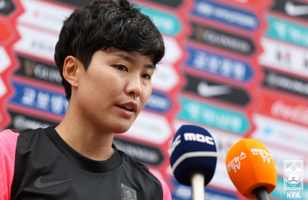 지소연, 일본 꺾어야 우승 강조…한국 여자 축구, 동아시안컵 1차전 무승부