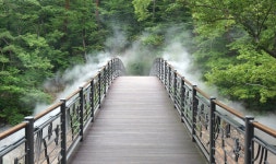 산청 대원사계곡길 더 시원하게…쿨링포그 운영