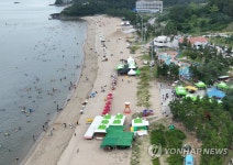 부안 변산해수욕장에 풍덩