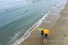 한산한 해수욕장