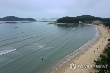 한산한 해남 송호해수욕장