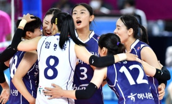 한국도로공사, 순천·도드람컵 프로배구대회서 현대건설에 승리