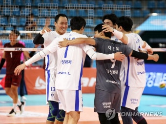 삼성화재, 국군체육부대에 3-0 완승