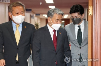국무회의 참석하는 한동훈·이상민 장관