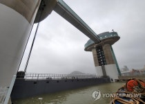 수문 닫은 삼척항