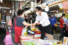 자양전통시장을 방문한 오세훈 시장