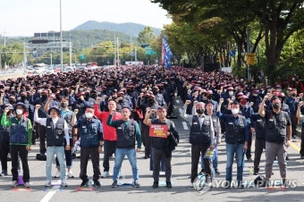 총파업 돌입한 현대제철 비정규직 4개 지회