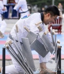대리석 특수 격파 시범