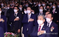 대한민국재향군인회 창설 70주년 기념식 참석한 윤석열 대통령