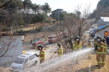 강원도소방본부, 가을철 산림화재 대비 기동훈련