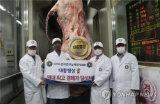 품질평가 대회에서 대통령상 받은 울주 한우