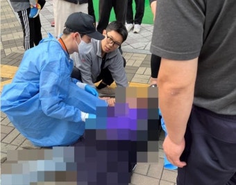 [OK!제보] 길에서 쓰러진 50대 심폐소생술로 구한 새내기 간호사