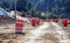 사천케이블카 자연휴양림 개장 1년 넘도록 진입로 공사 하세월