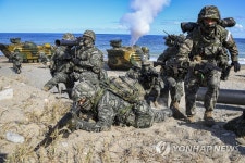 호국합동상륙훈련 하는 해군·해병대