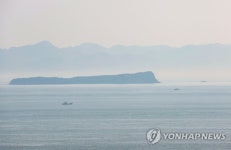 안개 낀 북 장산곶 일대