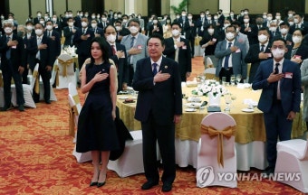 동포 만찬간담회 참석한 윤석열 대통령 내외