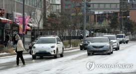 눈 1.6㎝에 청주시 교통 마비