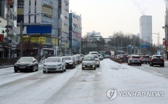 눈 1.6㎝에 청주시 교통 마비