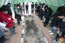 일반에 공개하는 경주 황남동 120호분 현장