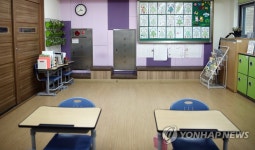 교실에 있는 소화전 설비