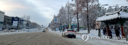 차량 서행하는 전주 백제대로