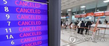 제주공항 출도착 항공편 전편 결항