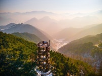 구봉팔문 절경 한눈에 소백산휴양림 전망대 설치