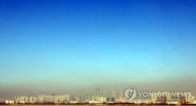 미세먼지에 갇힌 송도국제도시