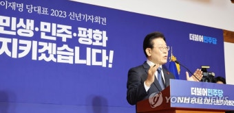 답변하는 이재명