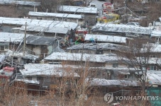 구룡마을 화재, 진입 어려움 겪는 소방차