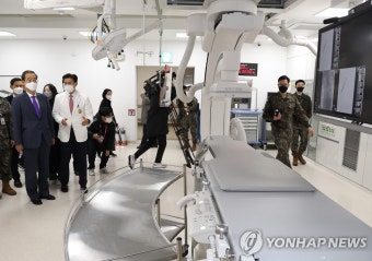 국군수도병원 방문한 한덕수 국무총리