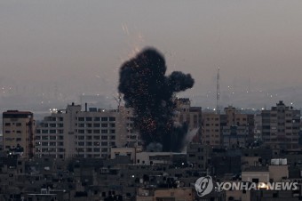 이스라엘, 전투기로 가자지구 공격…팔레스타인 로켓공격에 보복(종합)