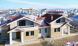 북한 각지서 농촌주택 건설
