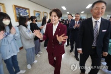 강은희 대구교육감, 한샘초 입학식 참석
