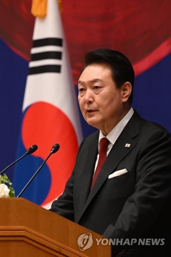 재일동포 오찬 간담회에서 인사말하는 윤석열 대통령