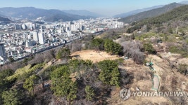 양산 다방동 패총 전경