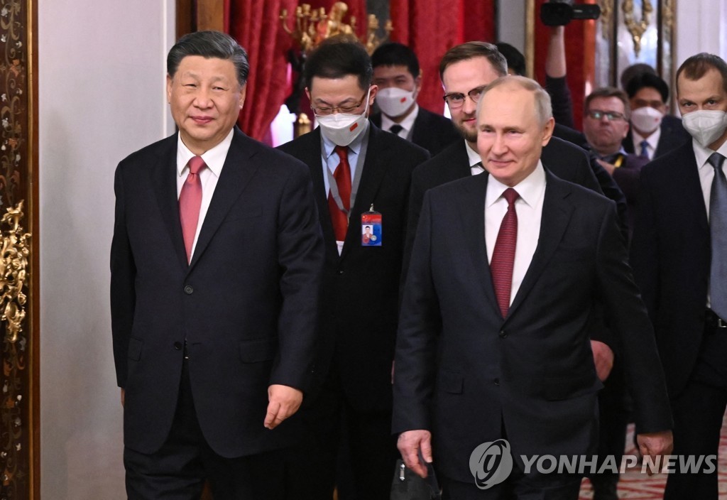 러시아·중국, 협력 강화 다짐...푸틴-시진핑 정상회담