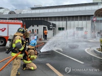 광주 북부소방, 말바우시장서 특별 소방훈련