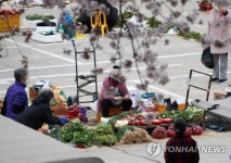 봄기운 가득한 농산물 새벽시장
