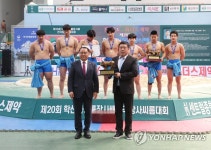 신어중학교, 학산김성률장사배전국장사씨름대회 중학교부 단체전 우승